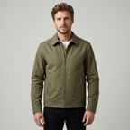 Men's Lined Jacket – Streamlined Cut, Checked Lining