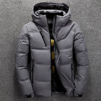 Men's Detachable-Hood Puffer Winter Jacket