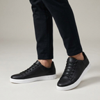 Men's Low-Top Lace-Up Trainers – Contrast Sole