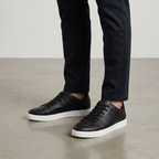 Men's Low-Top Lace-Up Trainers – Contrast Sole