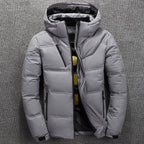 Men's Detachable-Hood Insulated Puffer Winter Jacket
