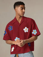 Men's Floral Short Sleeve Shirt