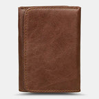 Men's leather-look RFID Trifold Wallet – Vintage Compact Card Holder