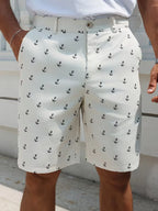 Men's Anchor Print Shorts