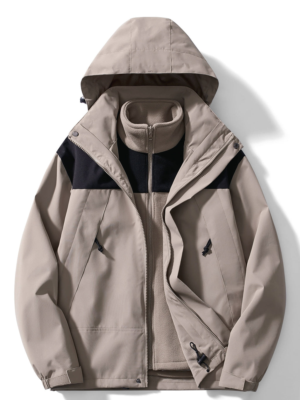 Men's 3-in-1 Outdoor Jacket – Hooded Winter Layer