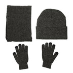 Men's Knitted Winter Accessory Set – Warm Beanie Neck Warmer