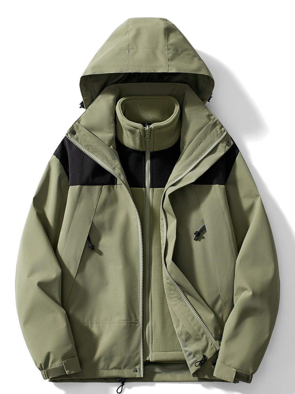 Men's 3-in-1 Outdoor Jacket – Hooded Winter Layer