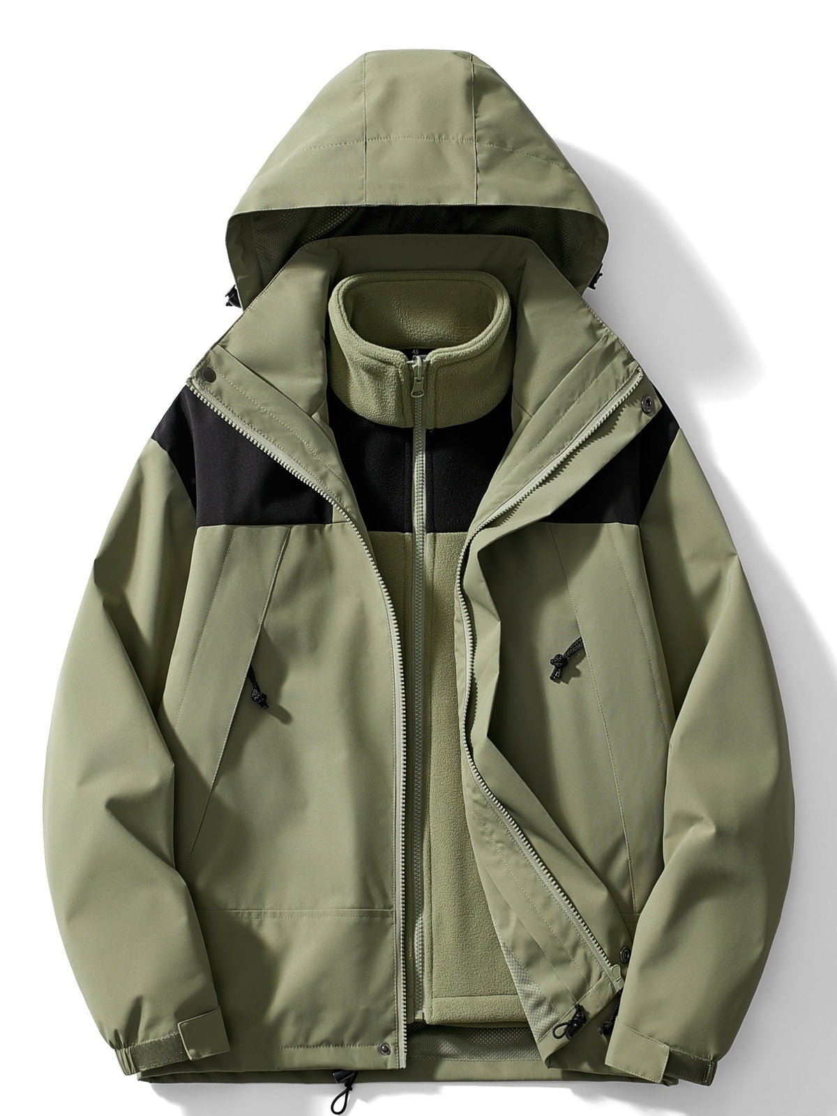 Men's 3-in-1 Outdoor Jacket – Hooded Winter Layer