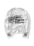 Men's Longsleeve with Large Cursive Back Print
