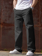 Men's Wide-Leg Trousers with Elasticated Waist