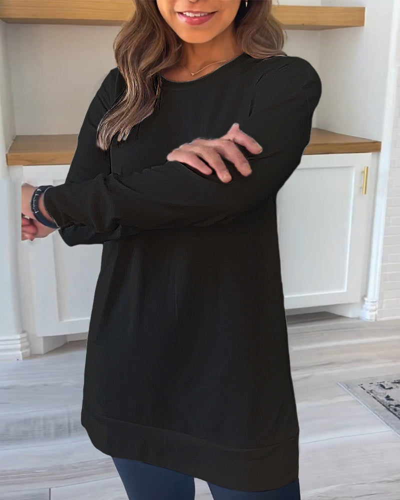 Women's Crew-neck Sweatshirt with long sleeves