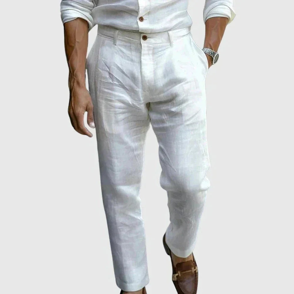 Men's Lightweight Summer Trousers – Relaxed Tailored Pants