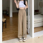 Women's Wide Leg Linen Trousers