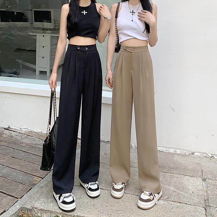 Women's Wide Leg Linen Trousers