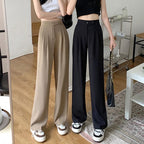 Women's Wide Leg Linen Trousers