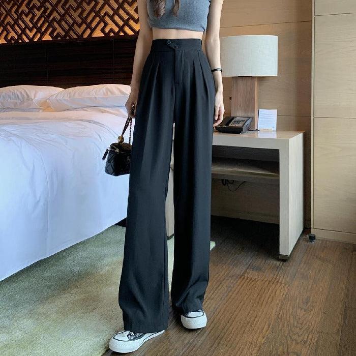 Women's Wide Leg Linen Trousers