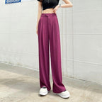 Women's Wide Leg Linen Trousers