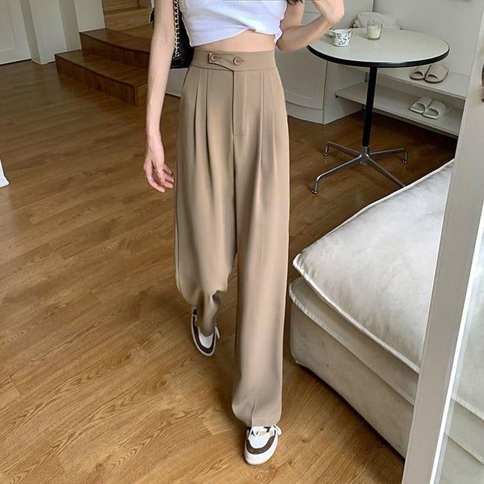 Women's Wide Leg Linen Trousers