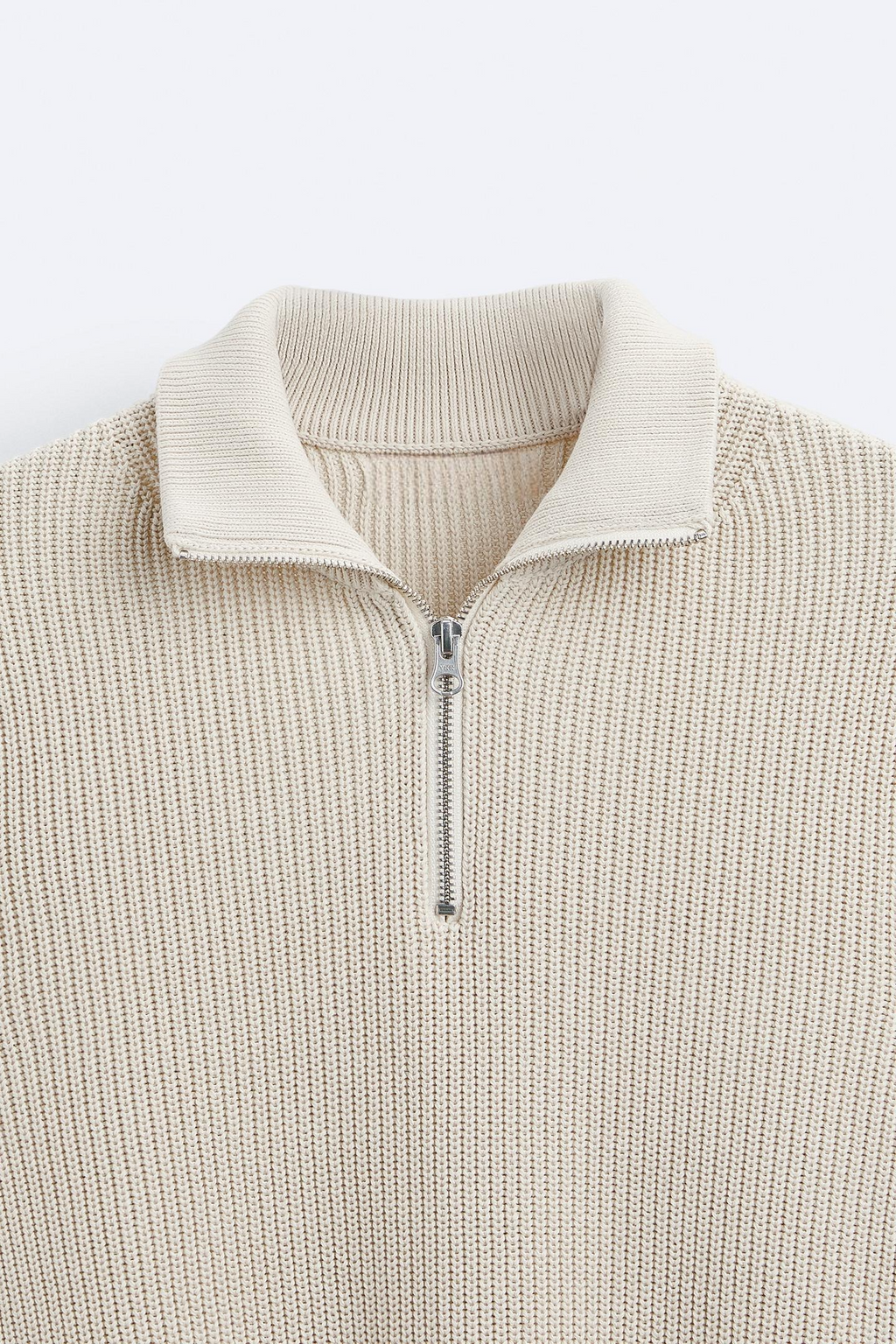 Men's Zip Neck Knitted Jumper