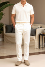 Men's Open-neck Polo Shirt