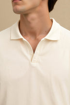 Men's Open-neck Polo Shirt