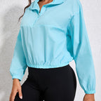 Women's Zip-front Windbreaker with long sleeves