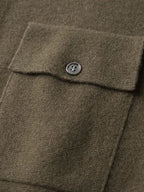 Men's Collared Button-Up Knit Cardigan – Long-Sleeve Pocket Sweater