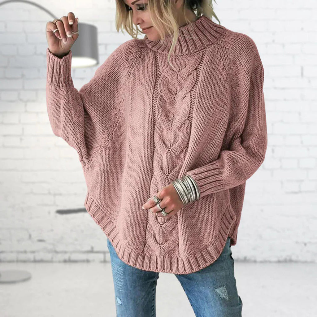 Women's Turtleneck Jumper – Pink