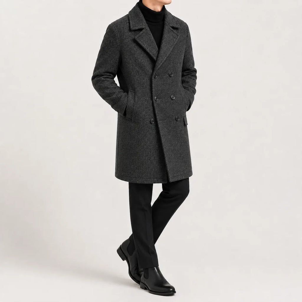 Men's Trench Coat Double-breasted