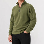 Men's Zip-up Jumper with Mock Neck – Style 4