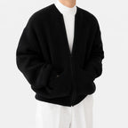 Men's Cardigan with Funnel Neck