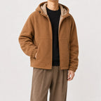 Men's Hoodie with Fleece Lining and Zip