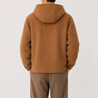 Men's Hoodie with Fleece Lining and Zip