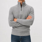 Men's Zip-up Jumper with Mock Neck – Style 3