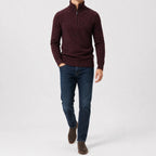 Men's Zip-up Jumper with Mock Neck – Style 3