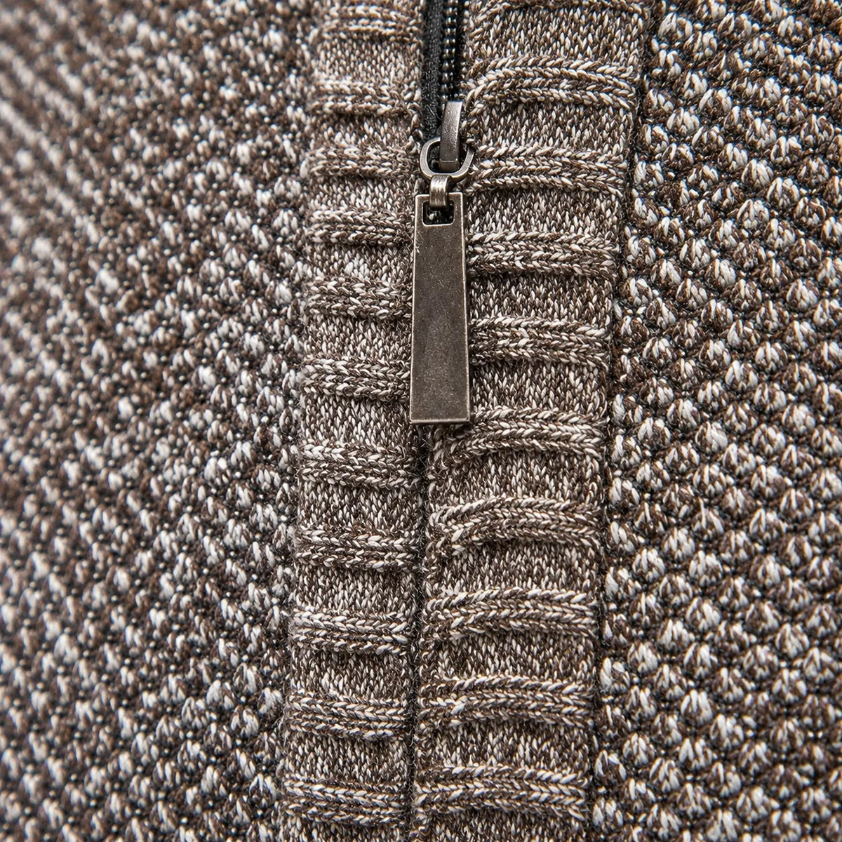 Men's Zip-up Jumper with Mock Neck – Style 3