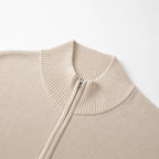 Men's Cardigan with Stand Collar
