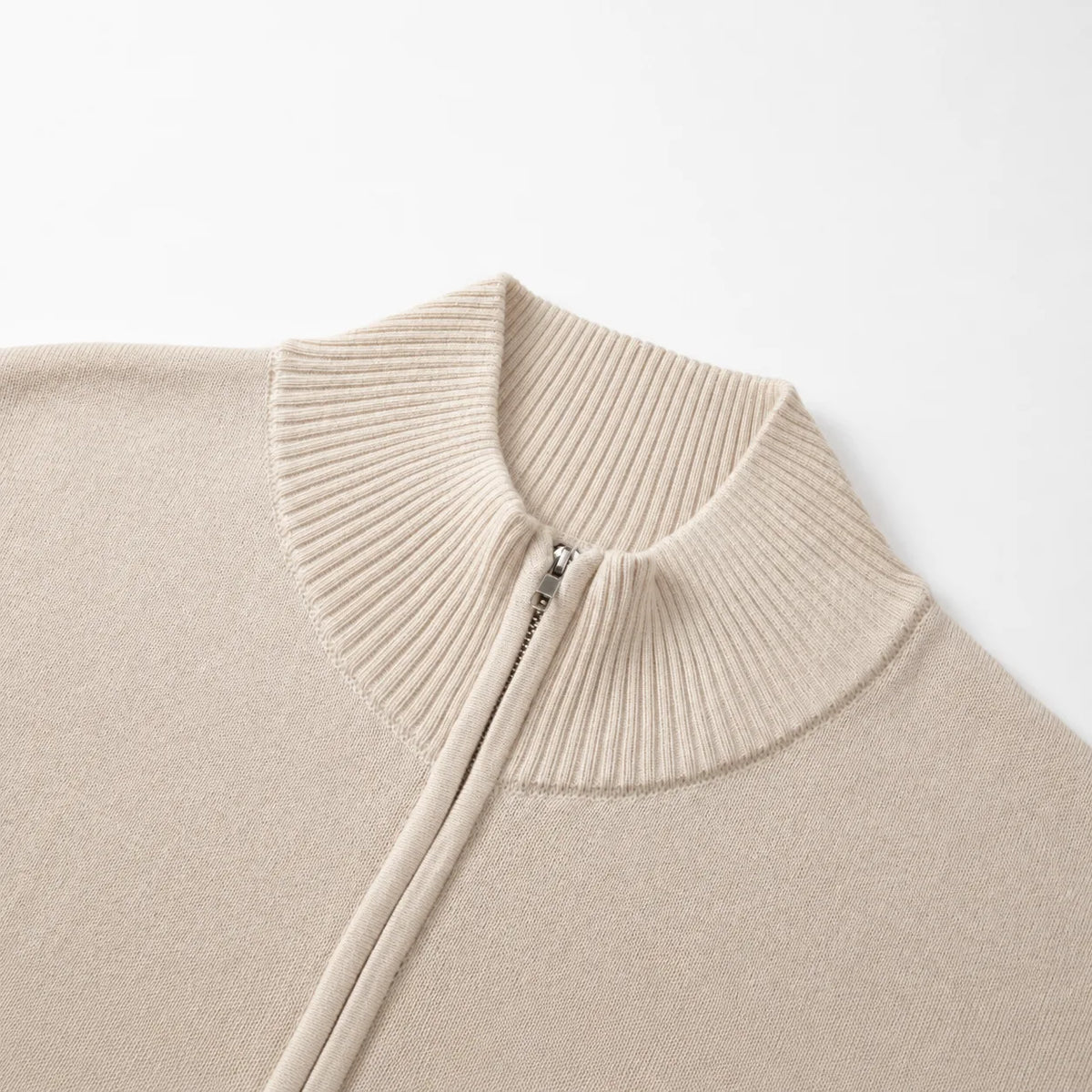 Men's Cardigan with Stand Collar