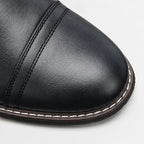 Men's Lace-up Boots with Cap Toe