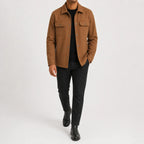 Men's Overshirt with Mandarin Collar – Style 2