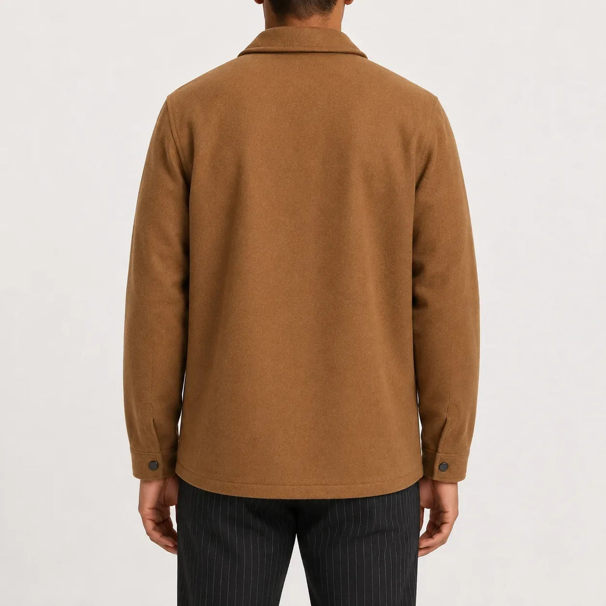 Men's Overshirt with Mandarin Collar – Style 2