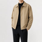 Men's Trench Coat with Classic Collar