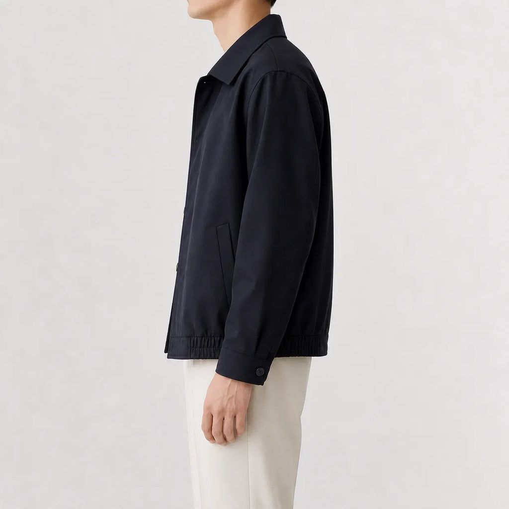 Men's Trench Coat with Classic Collar