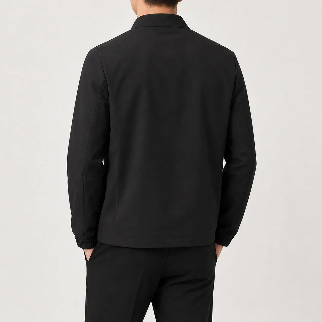 Men's Bomber Jacket with Mandarin Collar