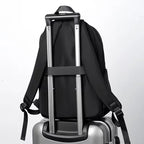 Multi-Pocket Oxford Backpack