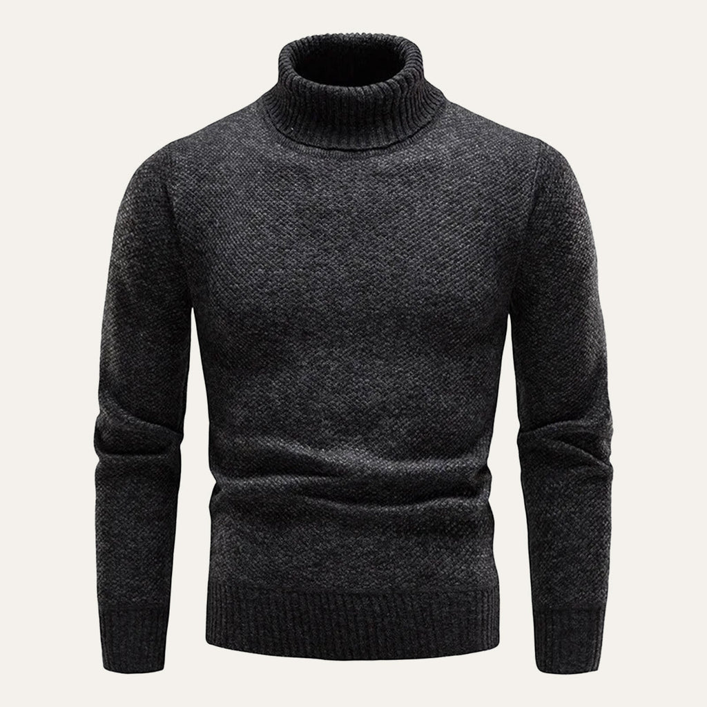 Men's Fine-Knit Turtleneck Jumper – Classic Fit