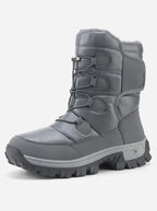 Men's Plush-Lined Snow Boots – High-Top Winter Boots