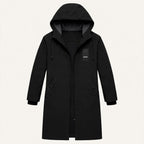 Men's Waterproof Longline Rain Jacket – Hooded, Windproof