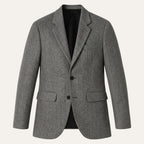 Men's Herringbone Tweed-Style Blazer – Tailored Slim Fit