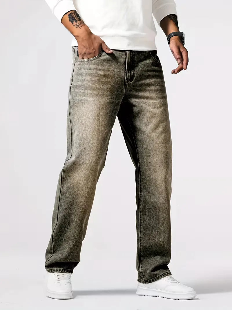 Men's Loose Fit Five-Pocket Jeans